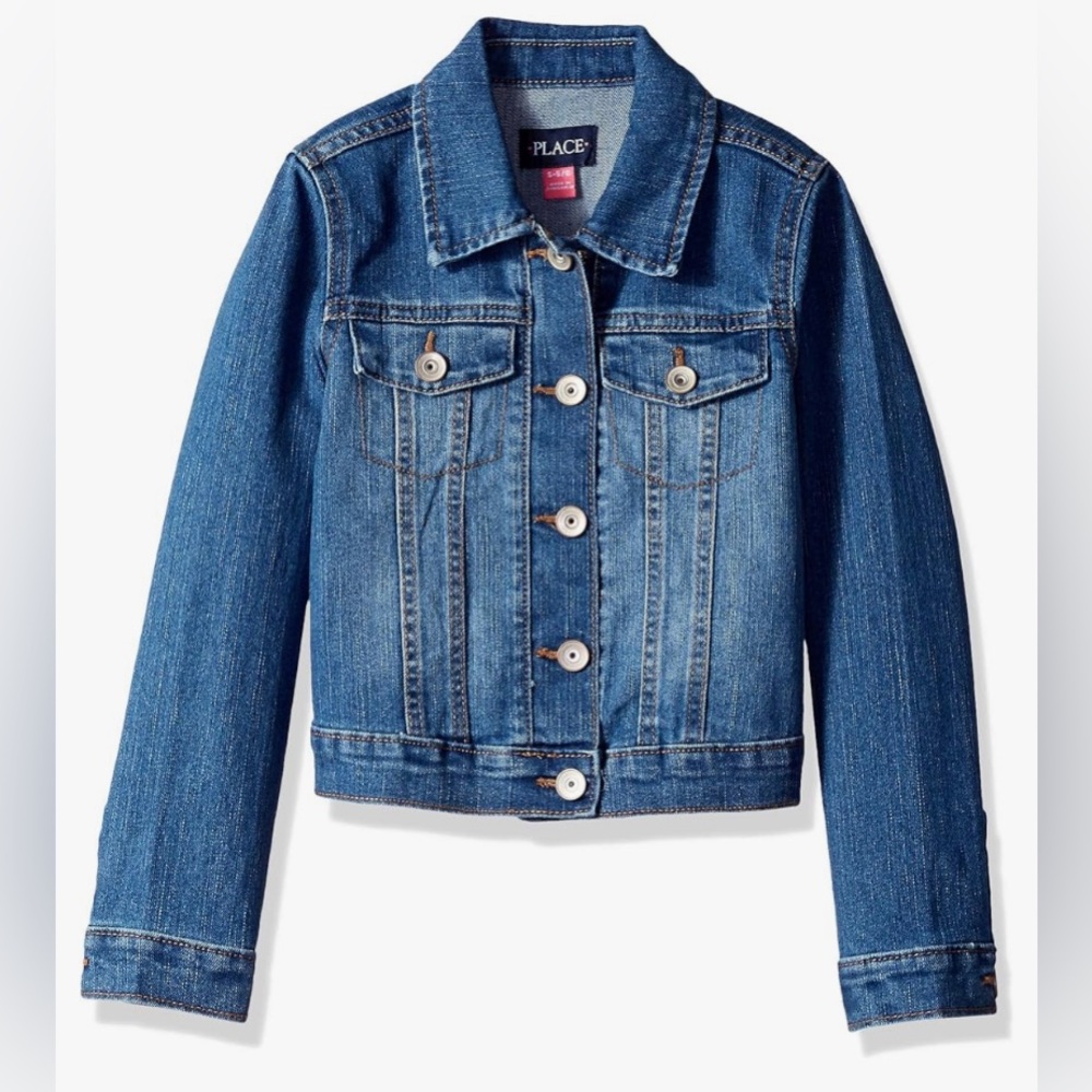 Children’s Place Girls Denim Jean Jacket. Size 14.